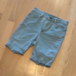 LANDS END size 8 slim/high rise jeans - shorts w/rolled cuff (home sewn)